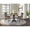 International Concepts 42 in. Solid Wood Dual Drop Leaf Dining Table with 2 Counter Height Stools in Hickory/Washed Coal K45-42DPT-23B-S102-2 - alternate 3